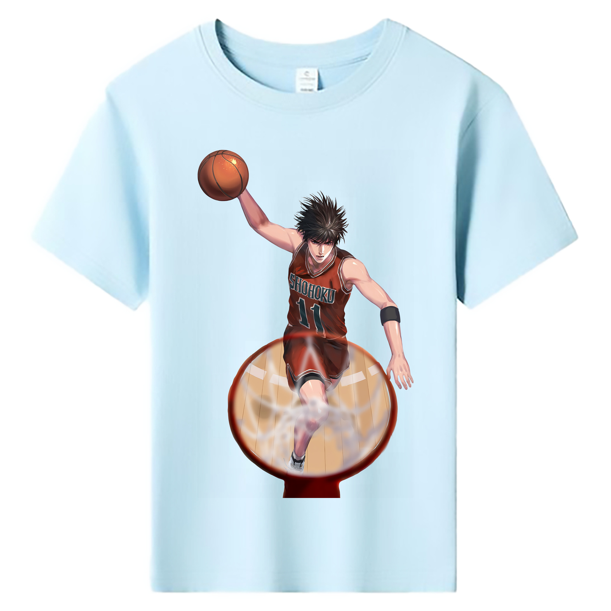 （画像用） SLAM DUNK／スラムダンク 綿100％キッズTシャツ（フロントプリント）